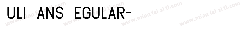 Juli Sans Regular字体转换